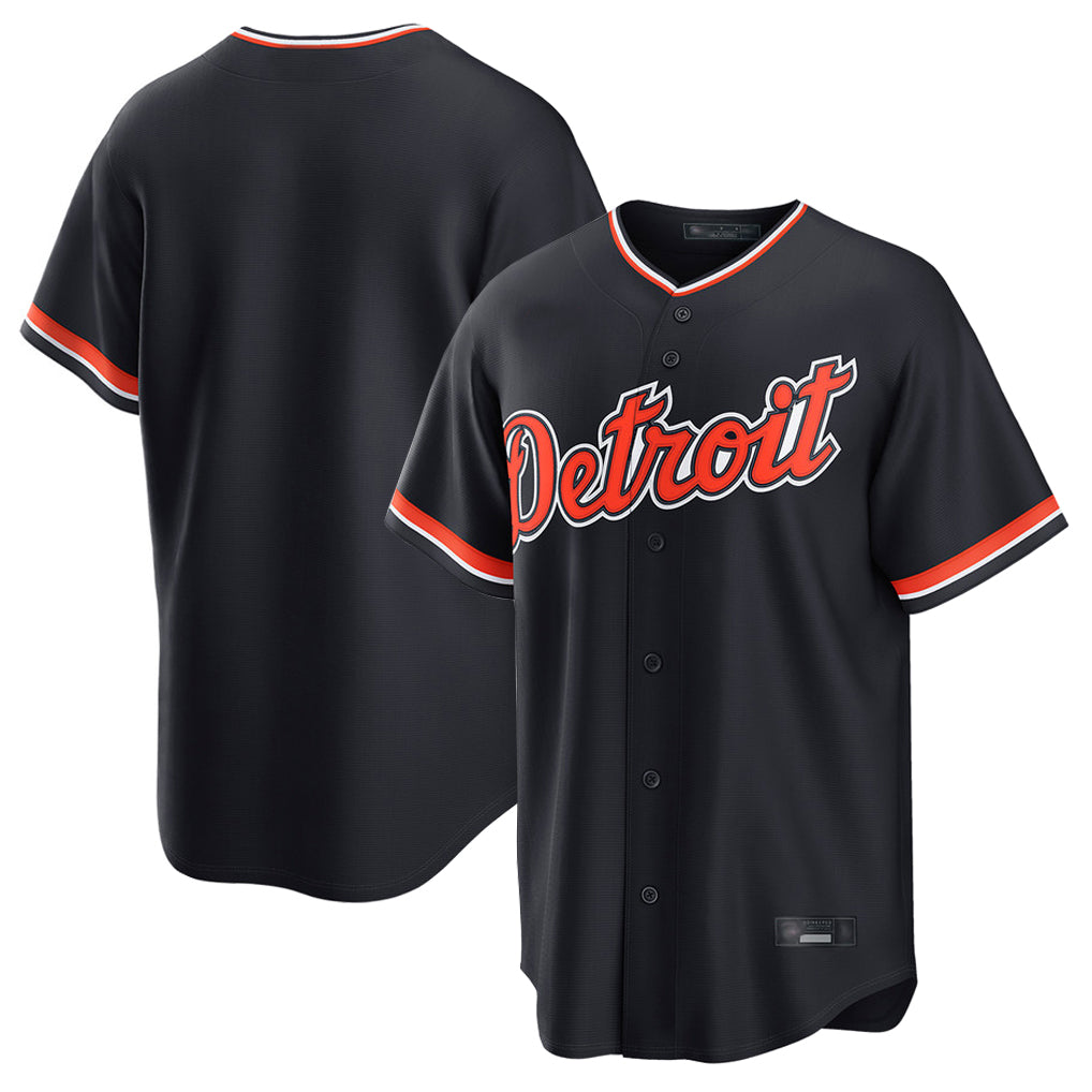 D.Tigers ## Tigers Blank Player Navy Home Game Edoa Stitched Jerseys