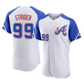 A.Braves #99 Spencer Strider Player White City Connect Limited Elite Home Game Edoa Stitched Jerseys