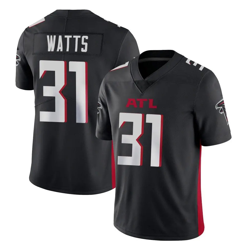 A.Falcons #31 Xavier Watts Player Black Vapor Untouchable Limited Home Game Edoa Stitched Jerseys