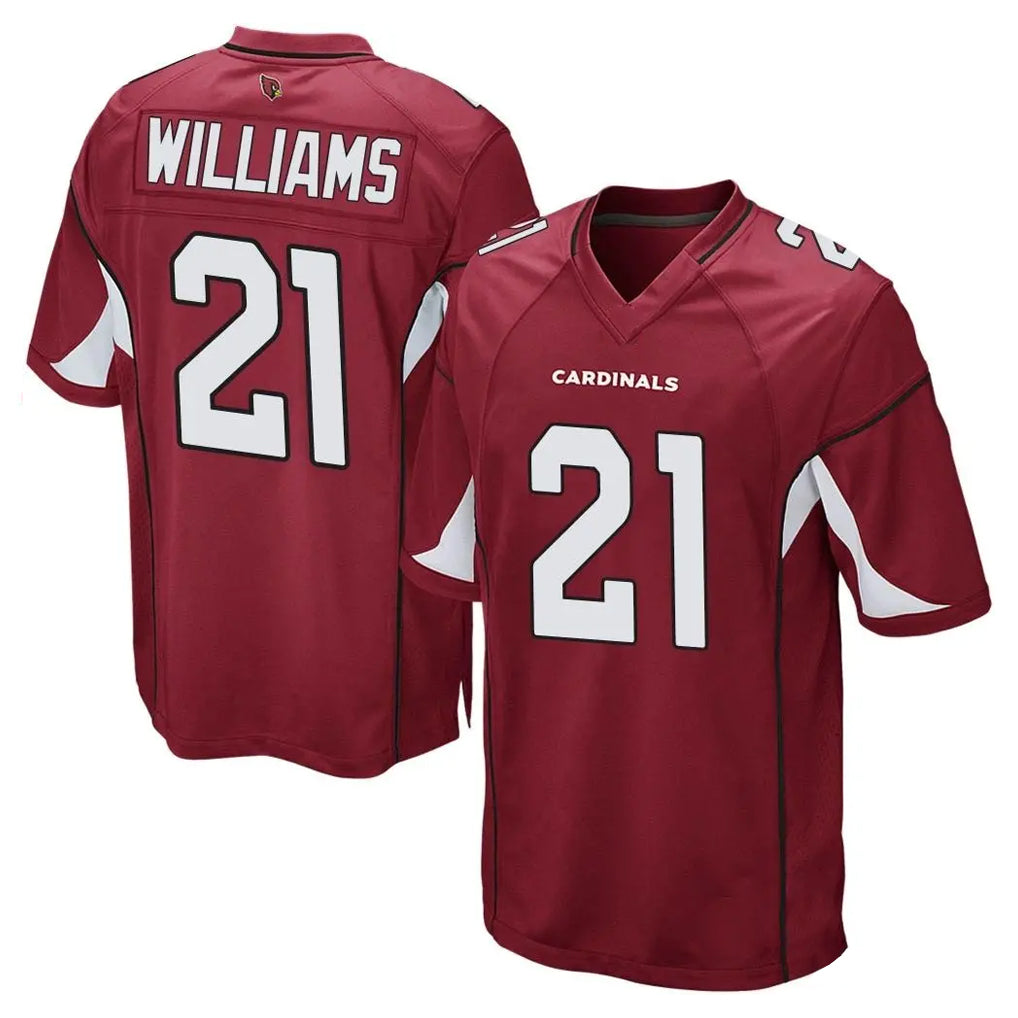 A.Cardinals #21 Garrett Williams Player Cardinal Home Game Edoa Stitched Jerseys
