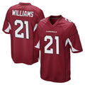 A.Cardinals #21 Garrett Williams Player Cardinal Home Game Edoa Stitched Jerseys