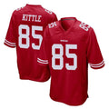 SF.49ers #85 George Kittle Player Red Home Game Edoa Stitched Jerseys
