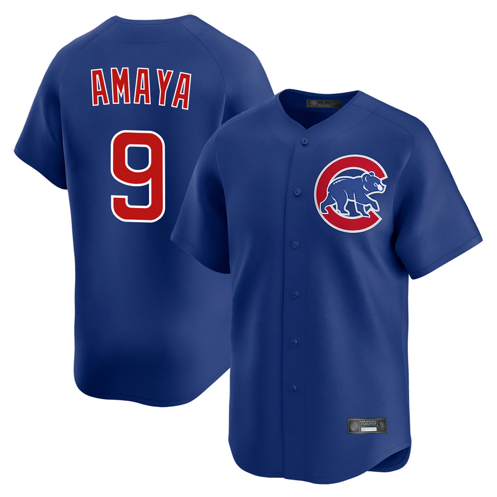 C.Cubs #9 Miguel Amaya Player Royal Limited Home Edoa Stitched Jerseys