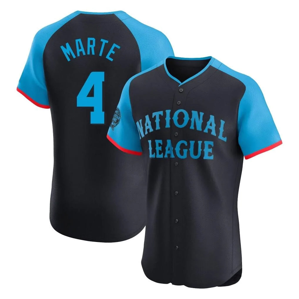 A.Diamondbacks #4 Ketel Marte Player Black National League All-Star Limited Elite Home Game Edoa Stitched Jerseys