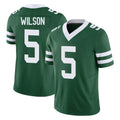 NY.Jets #5 Garrett Wilson Player Green Legacy Limited Vapor F.U.S.E. Home Game Edoa Stitched Jerseys