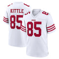SF.49ers #85 George Kittle Player White Game Home Edoa Stitched Jerseys