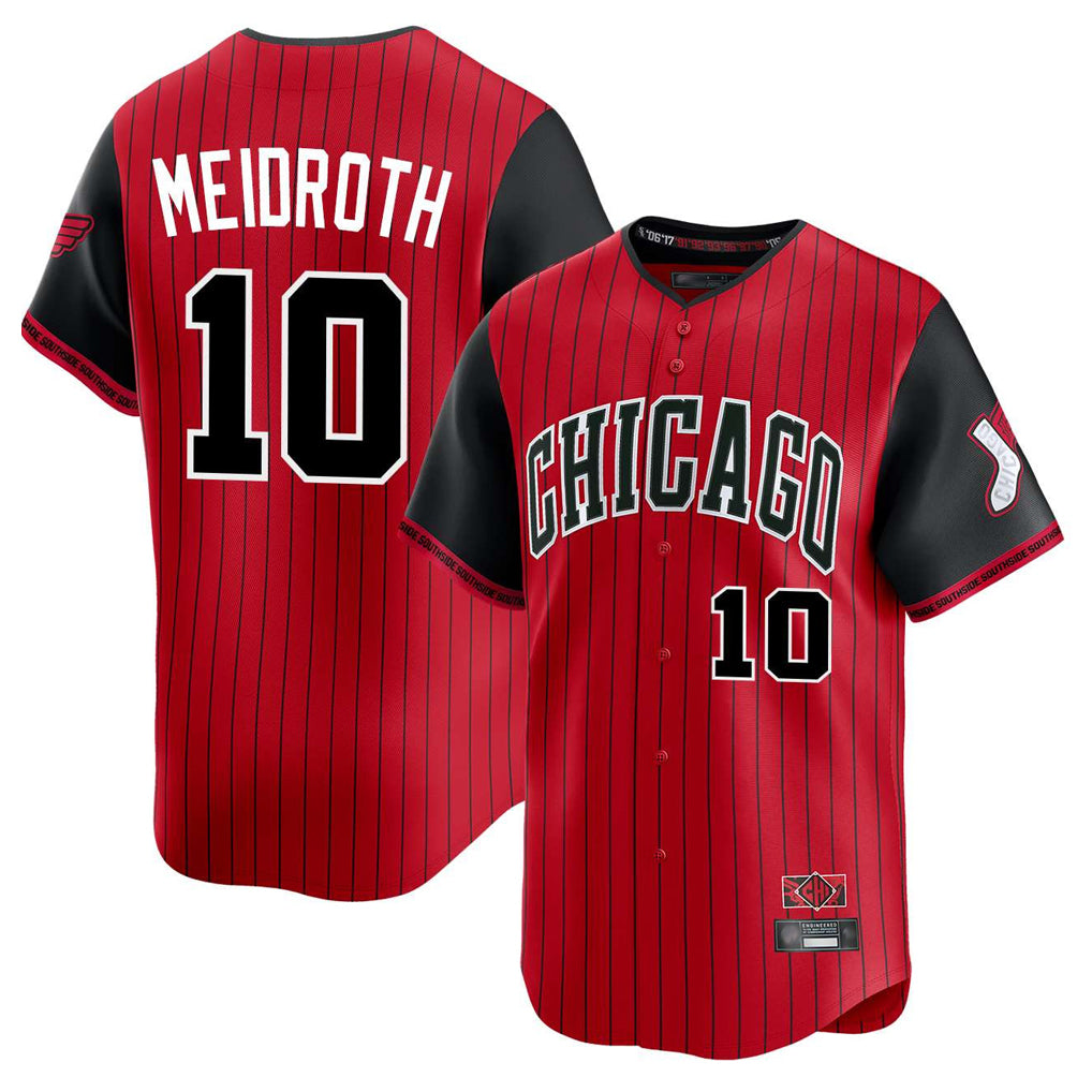 C.White Sox #10 Chase Meidroth Player Red City Connect Limited Home Edoa Stitched Jerseys