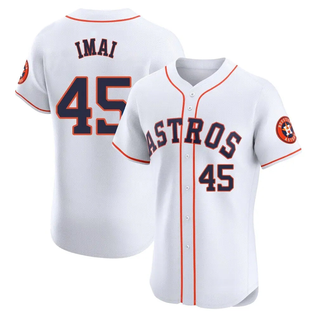 H.Astros #45 Tatsuya Imai Player White Limited Elite Home Edoa Stitched Jerseys