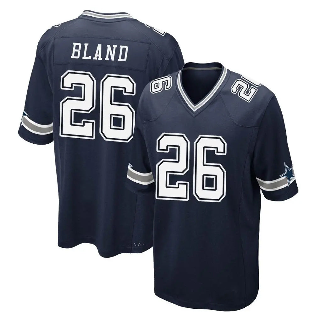 D.Cowboys #26 DaRon Bland Player Navy Home Game Edoa Stitched Jerseys