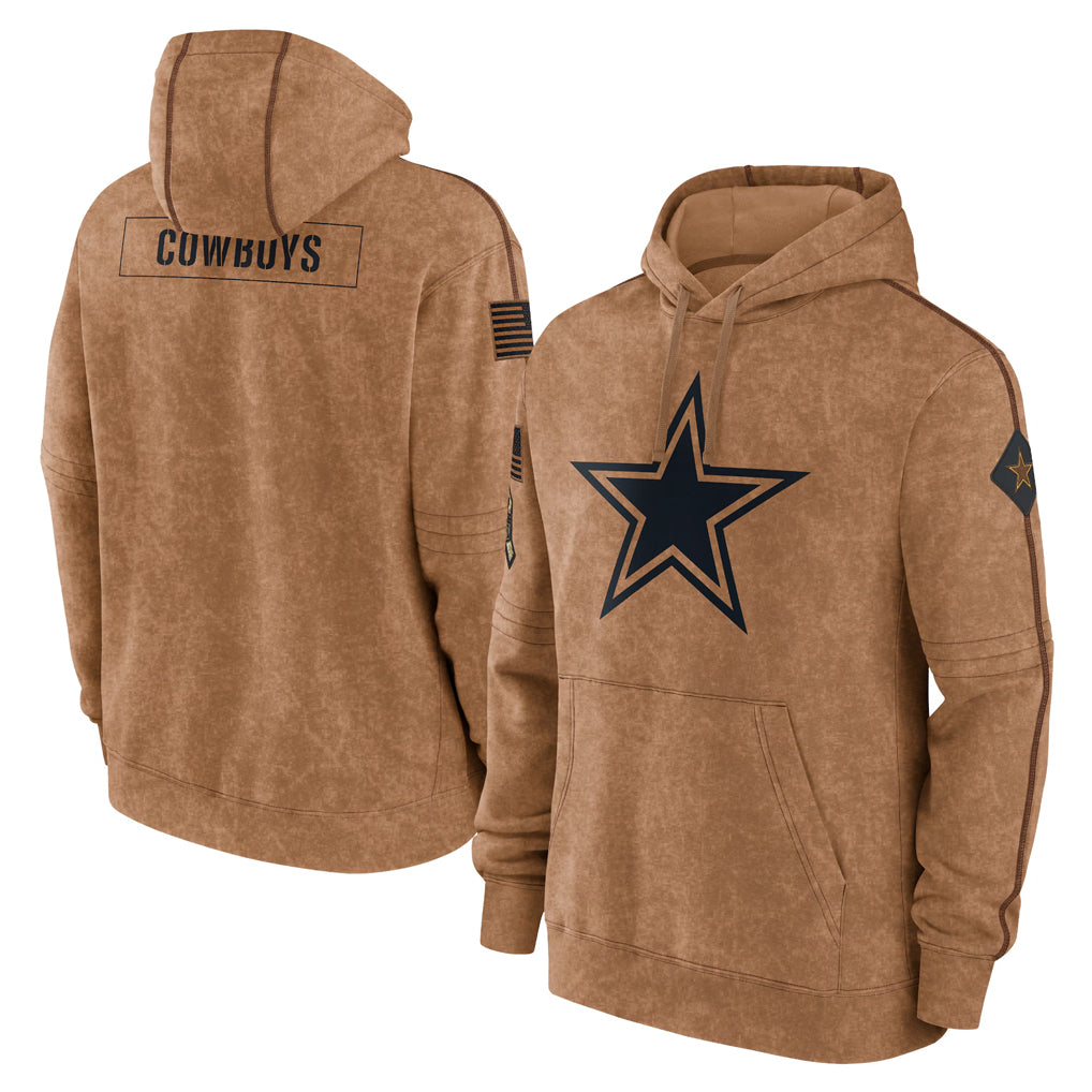 D.Cowboys ## Cowboys Blank Player Brown Salute to Service Hoodies Limited Game Edoa Stitched Jerseys