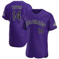 C.Rockies #14 Ezequiel Tovar Player Purple Limited Elite Home Edoa Stitched Jerseys