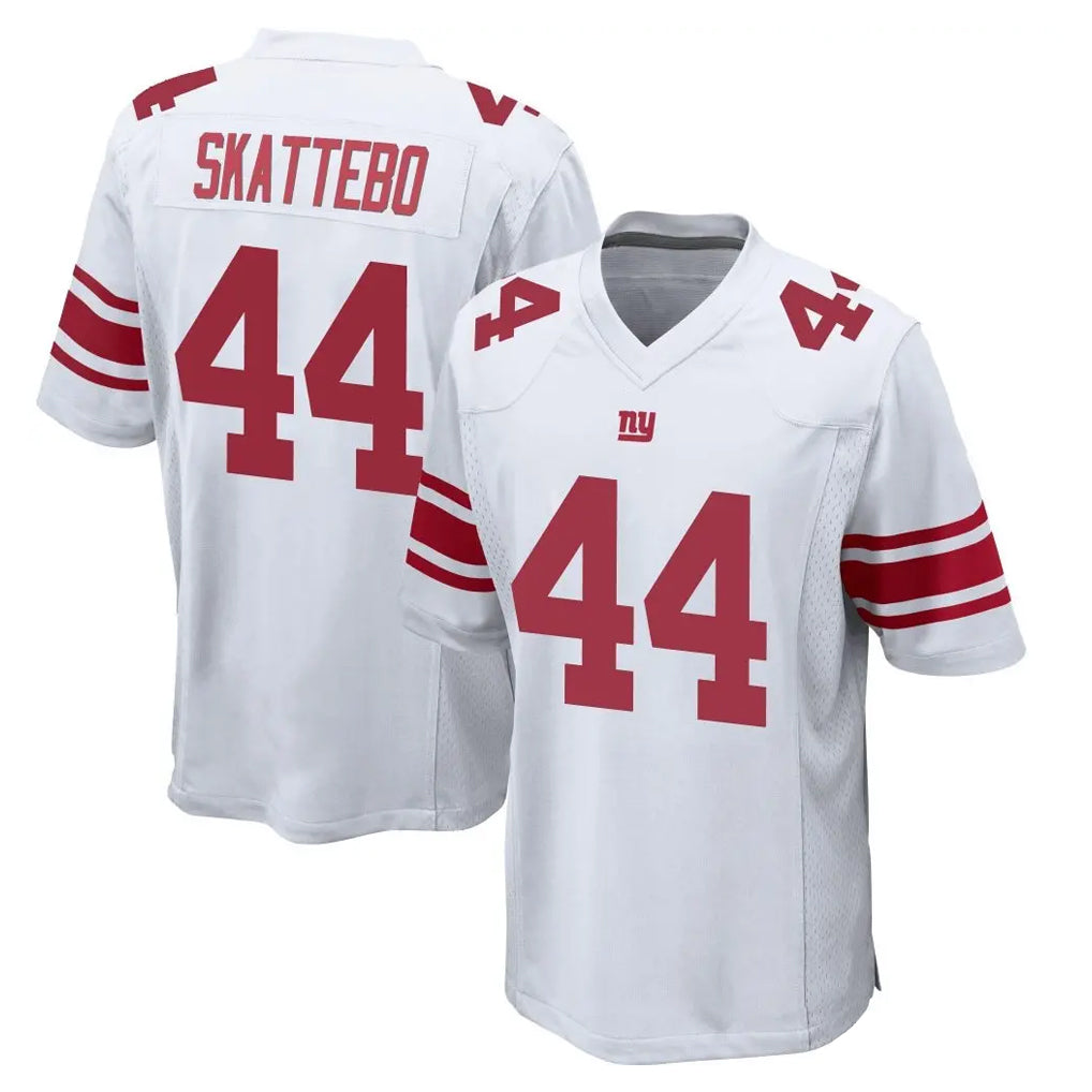 NY.Giants #44 Cam Skattebo Player White Home Game Edoa Stitched Jerseys
