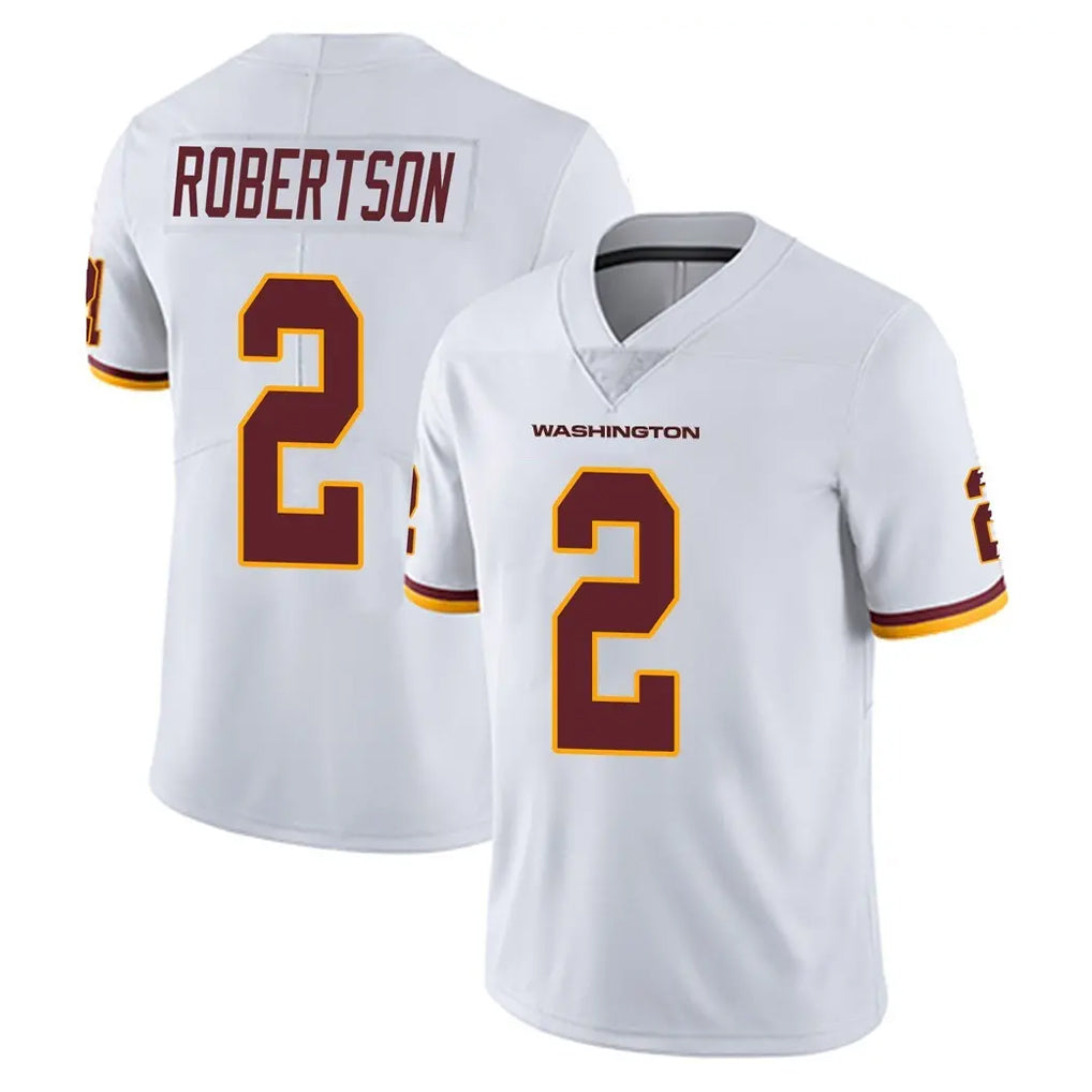 W.Commanders #2 Amik Robertson Player White Limited Vapor Untouchable Home Game Edoa Stitched Jerseys