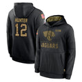 J.Jaguars #12 Travis Hunter Player Black Salute to Service Hoodies Limited Game Edoa Stitched Jerseys
