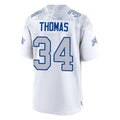 B.Bills #34 Thurman Thomas Player White Rivalries Collection Game Edoa Stitched Jerseys