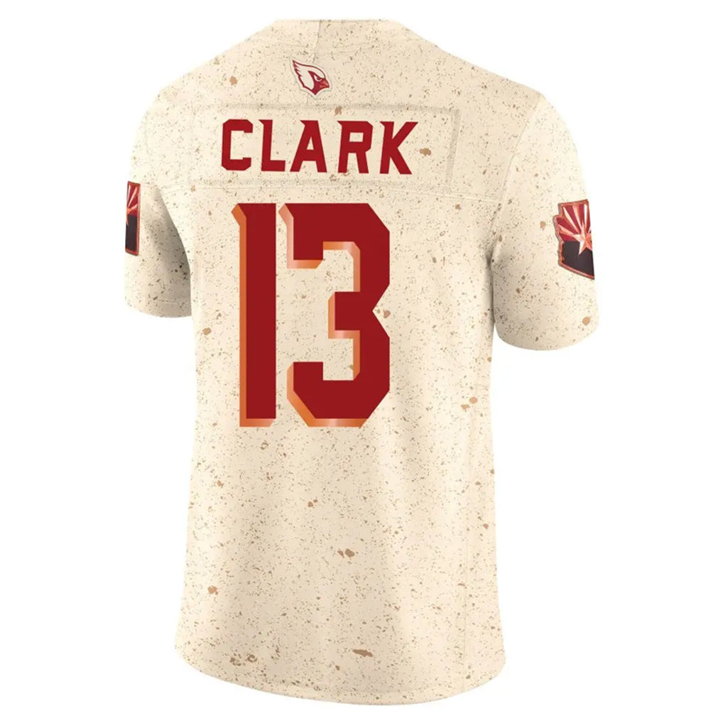 A.Cardinals #13 Kei'Trel Clark Player Cream Rivalries Collection Vapor Limited Home Game Edoa Stitched Jerseys