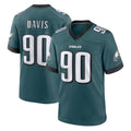 P.Eagles #90 Jordan Davis Player Green Home Game Edoa Stitched Jerseys