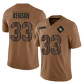A.Cardinals #33 Trey Benson Player Brown Salute To Service Limited Edoa Stitched Jerseys