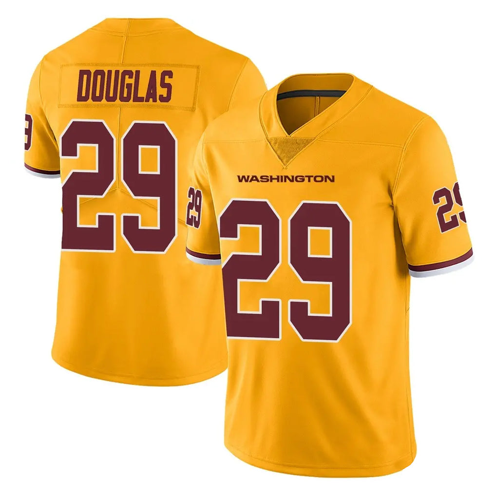 W.Commanders #29 Rasul Douglas Player Gold Limited Color Rush Home Game Edoa Stitched Jerseys