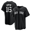 B.Red Sox #16 Jarren Duran Player Black Home Game Edoa Stitched Jerseys