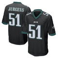P.Eagles #51 Cam Jurgens Player Black Home Game Edoa Stitched Jerseysys