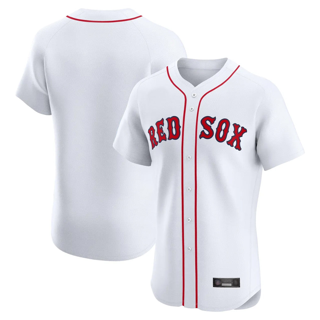 B.Red Sox ## Red Sox Blank Player White Limited Elite Home Game Edoa Stitched Jerseys