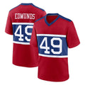 NY.Giants #49 Tremaine Edmunds Player Red Century Home Game Edoa Stitched Jerseys