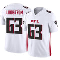 A.Falcons #63 Chris Lindstrom Player White Vapor F.U.S.E. Limited Elite Edoa Stitched Jerseys