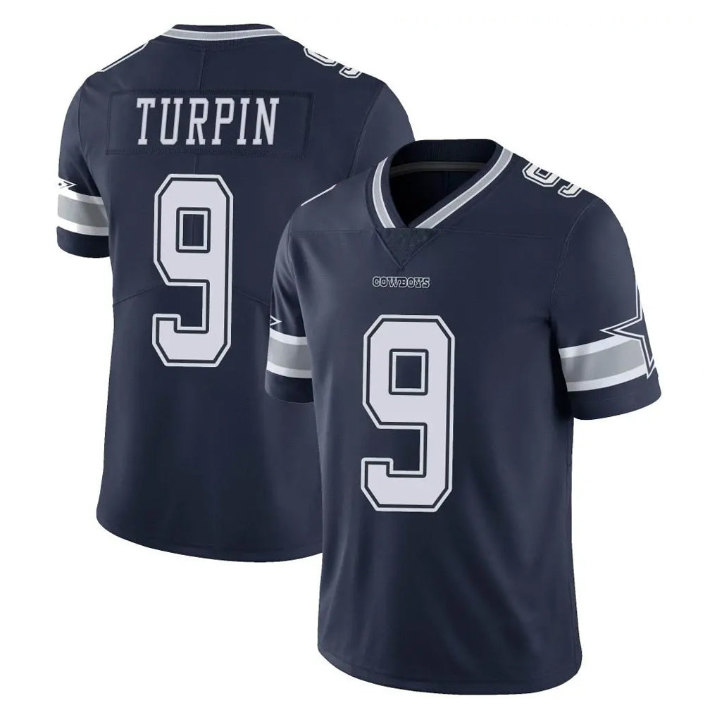 D.Cowboys #9 KaVontae Turpin Player Navy Vapor Untouchable Limited Home Game Edoa Stitched Jerseys
