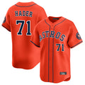 H.Astros #71 Josh Hader Player Orange Home Limited Edoa Stitched Jerseys