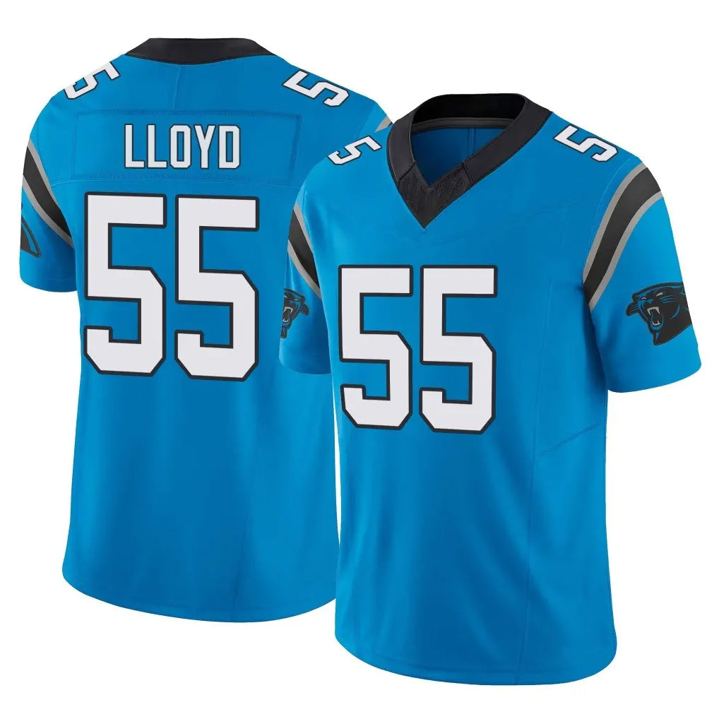 C.Panthers #55 Devin Lloyd Player Blue Vapor F.U.S.E. Limited Home Game Edoa Stitched Jerseys