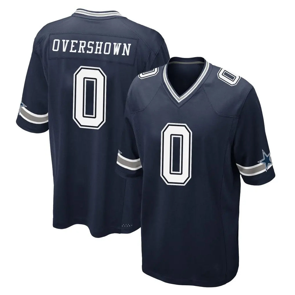 D.Cowboys #0 DeMarvion Overshown Player Navy Home Game Edoa Stitched Jerseys