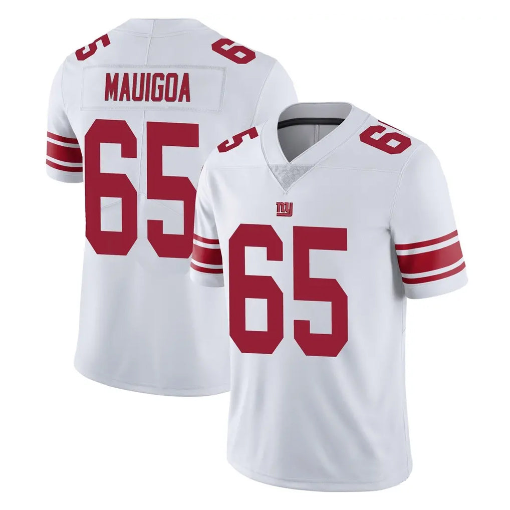 NY.Giants #65 Francis Mauigoa Player White Limited Vapor Untouchable Home Game Edoa Stitched Jerseys