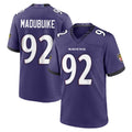 B.Ravens #92 Nnamdi Madubuike Player Purple Home Game Edoa Stitched Jerseys