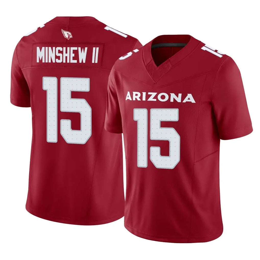 A.Cardinals #15 Gardner Minshew II Player Cardinal Vapor F.U.S.E. Limited Home Game Edoa Stitched Jerseys