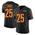 W.Commanders #25 Nick Cross Player Black Limited Vapor F.U.S.E. Home Game Edoa Stitched Jerseys