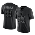 C.Panthers #59 Luke Kuechly Player Black Limited Reflective Game Edoa Stitched Jerseys