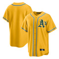 Athletics ## Athletics Blank Player Gold Home Game Edoa Stitched Jerseys