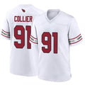A.Cardinals #91 L.J. Collier Player White Game Home Edoa Stitched Jerseys