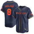 H.Astros #8 Christian Walker Player Navy City Connect Home Limited Edoa Stitched Jerseys
