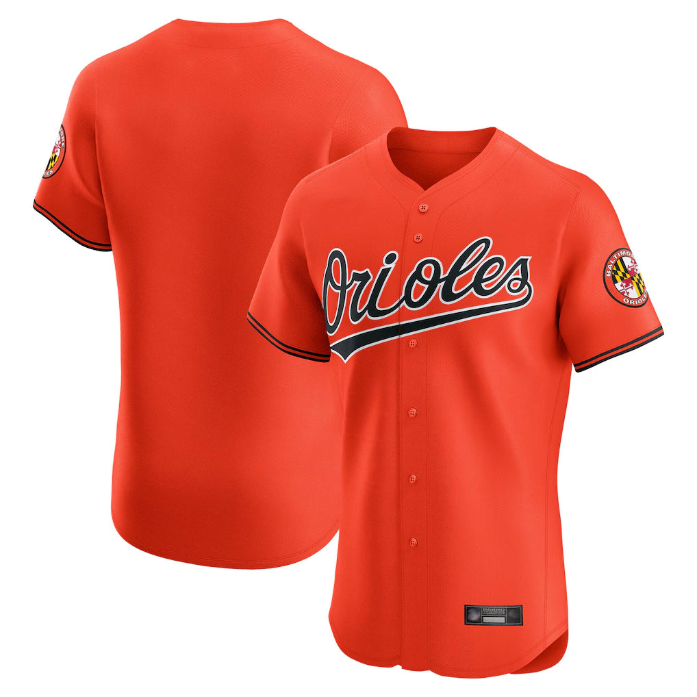 B.Orioles ## Orioles Blank Player Orange Limited Elite Home Game Edoa Stitched Jerseys