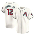 A.Diamondbacks #12 Lourdes Gurriel Jr Player Cream Limited Home Game Edoa Stitched Jerseys