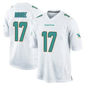 M.Dolphins #17 Trey Moore Player White Home Game Edoa Stitched Jerseys