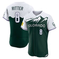 C.Rockies #8 Ryan Ritter Player Green City Connect Limited Elite Home Edoa Stitched Jerseys