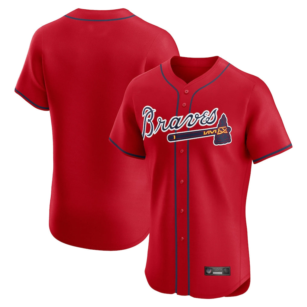 A.Braves ## Braves Blank Player Red Limited Elite Home Game Edoa Stitched Jerseys