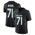 NY.Jets #71 Josh Myers Player Stealth Black Limited Vapor Home Game Edoa Stitched Jerseys