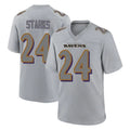 B.Ravens #24 Malaki Starks Player Gray Color Rush Vapor Untouchable Game Edoa Stitched Jerseys