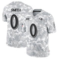 B.Ravens #0 Roquan Smith Player Arctic Camo Salute to Service Limited Edoa Stitched Jerseys
