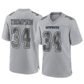 D.Cowboys #34 Jalen Thompson Player Gray Atmosphere Fashion Home Game Edoa Stitched Jerseys