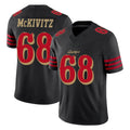 SF.49ers #68 Colton McKivitz Player Black Limited Rivalries Collection Home Game Edoa Stitched Jerseys